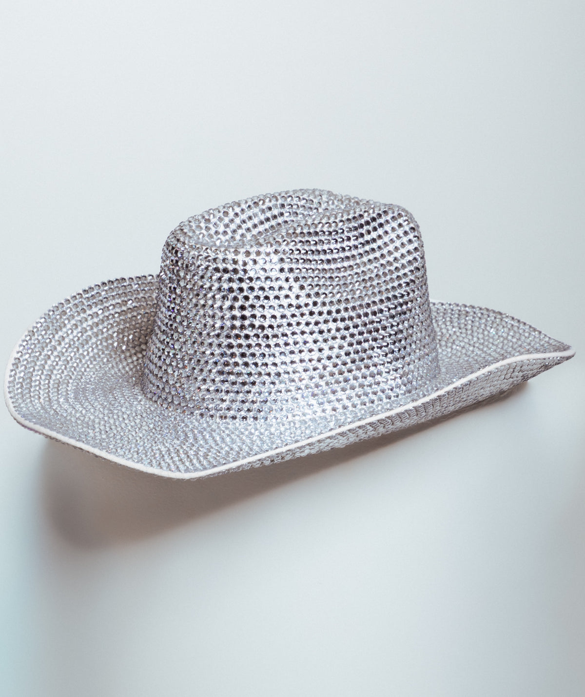 Cowboy Daddy Full Rhinestone Hat - White