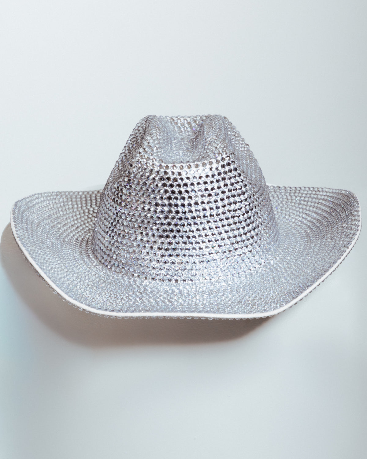 Cowboy Daddy Full Rhinestone Hat - White