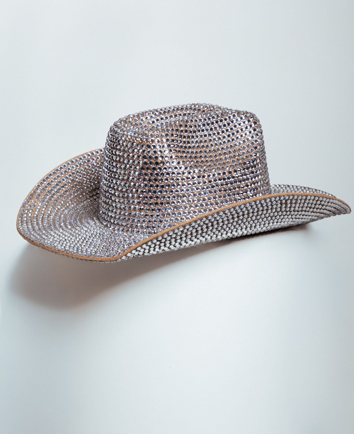 Cowboy Daddy Full Rhinestone Hat - Tan